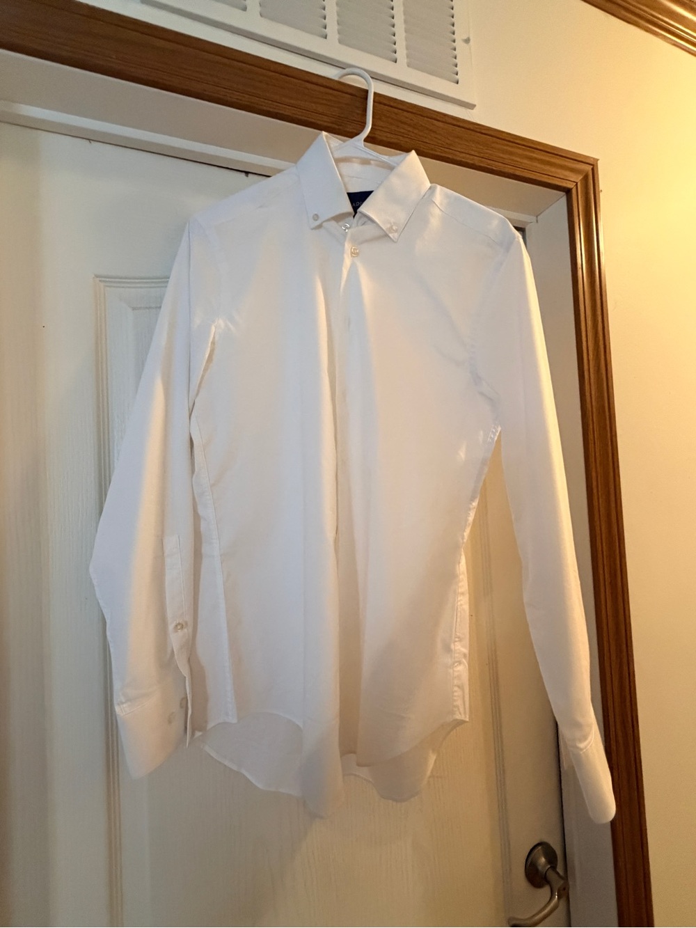 Madison White Men's Dress Shirt - Button-Down Collar